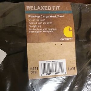 New with Tags Carhartt Ripstop Cargo Pants 31 x 32